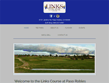 Tablet Screenshot of linkscourseatpasorobles.com